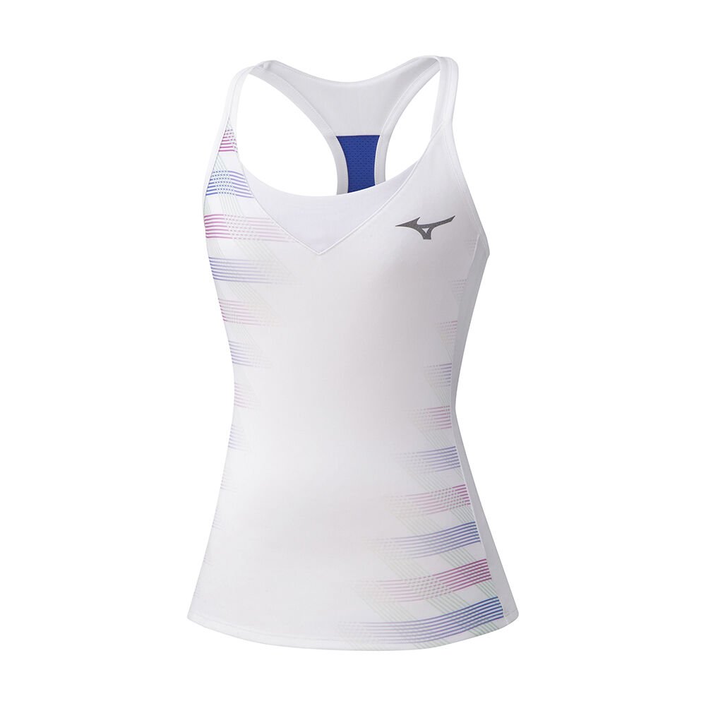 Mizuno Women's Printed Tank Top White (K2GA021001-TAF)